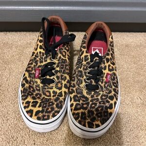 Leopard print vans
